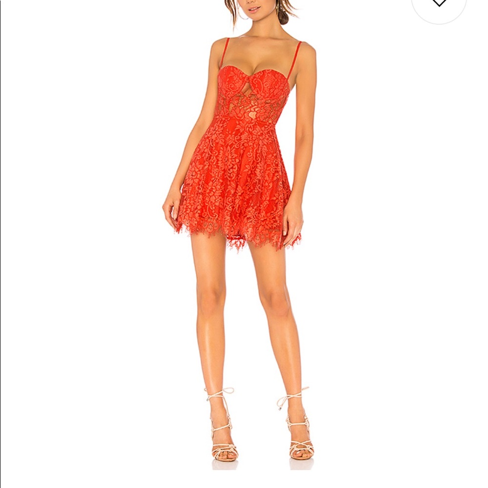 Revolve X Naven Dress By NBD In Coral